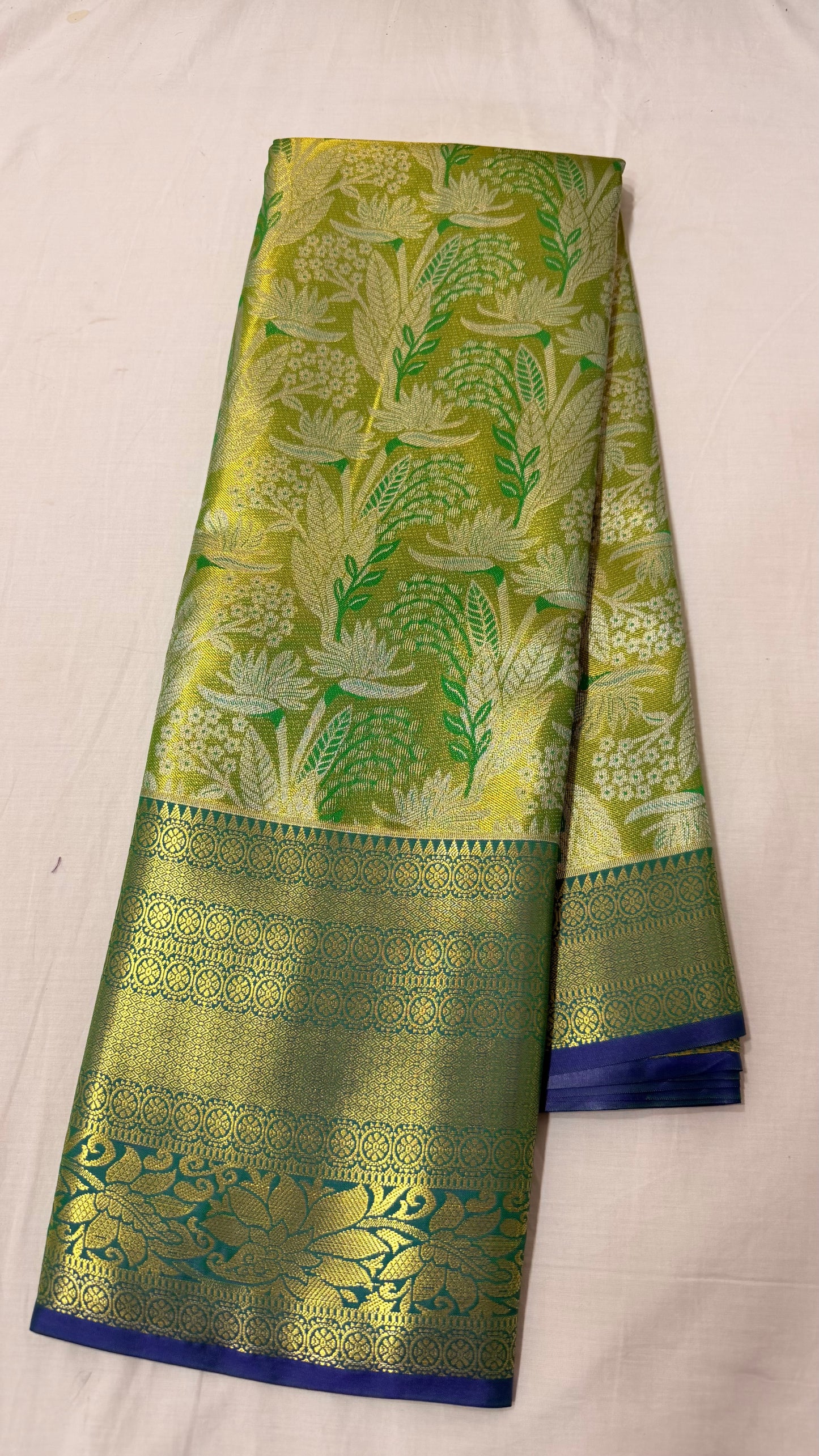 Green Semi Kanchipattu sarees