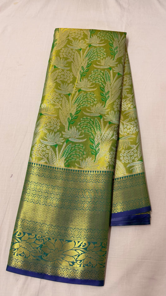 Green Semi Kanchipattu sarees