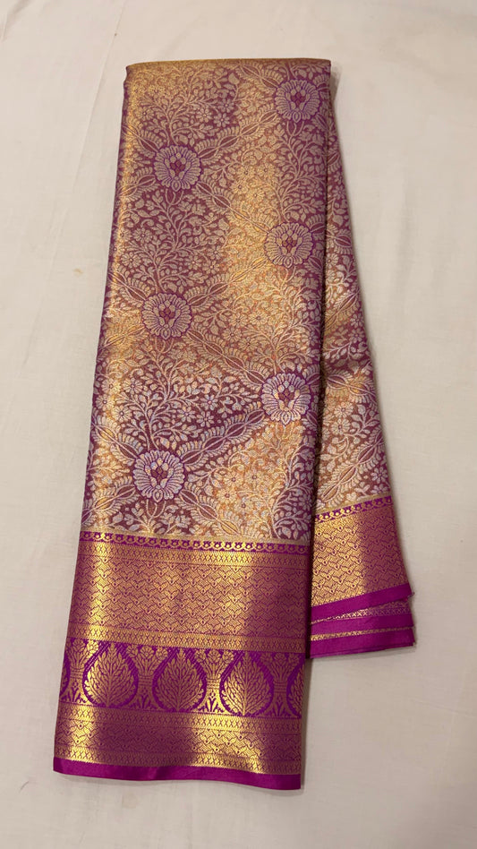 Magenta semi Kanchipattu sarees