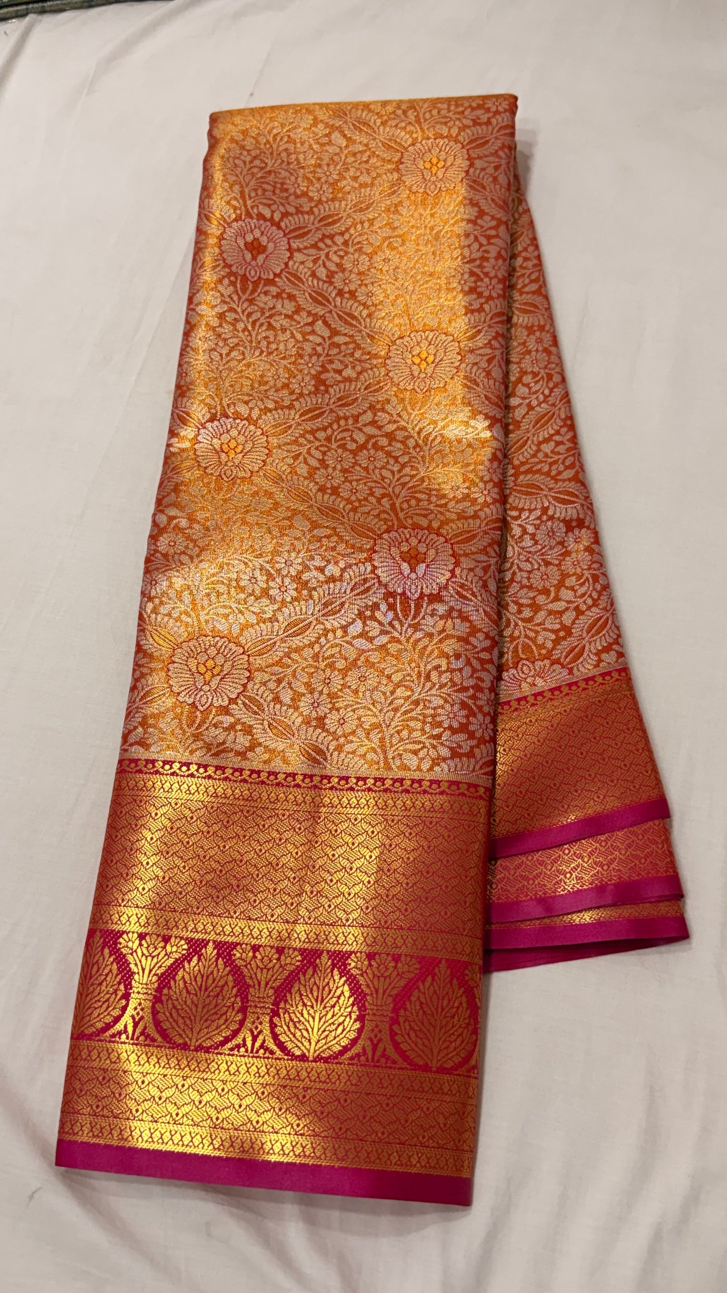 Royal Pink Semi Kanchipattu sarees