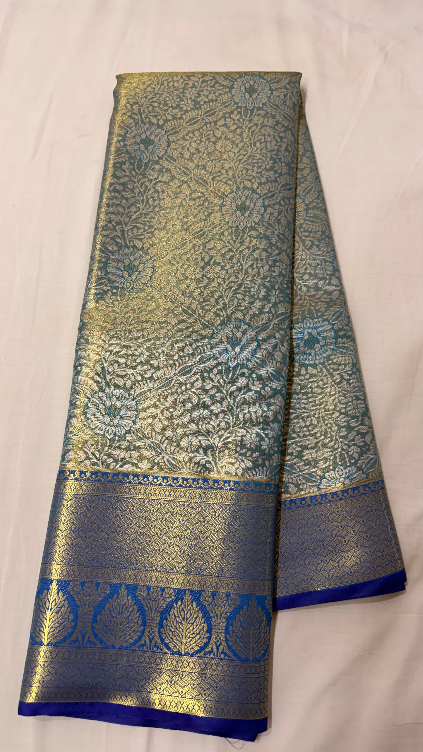 Blue Semi Kanchipattu sarees