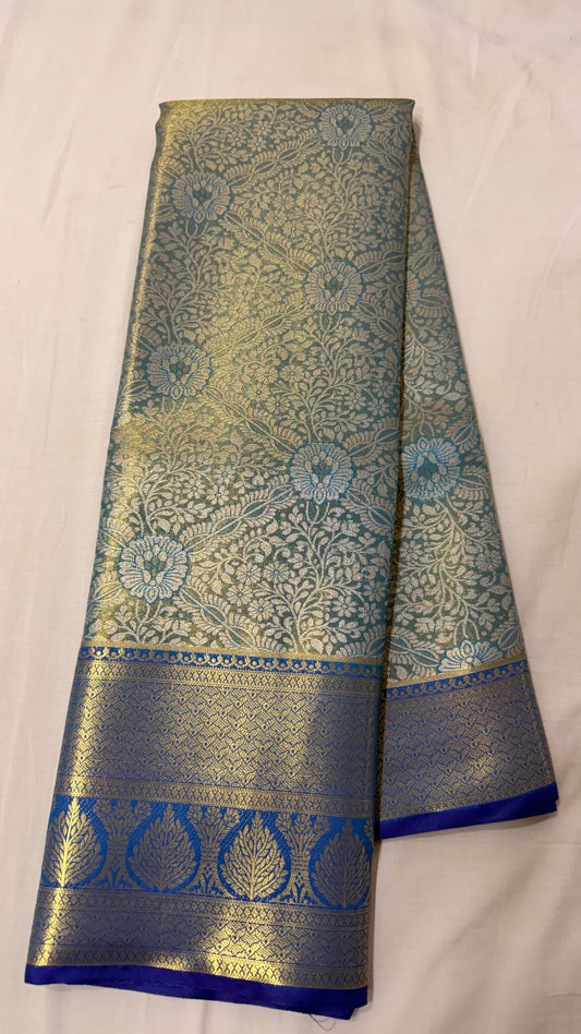 Blue Semi Kanchipattu sarees