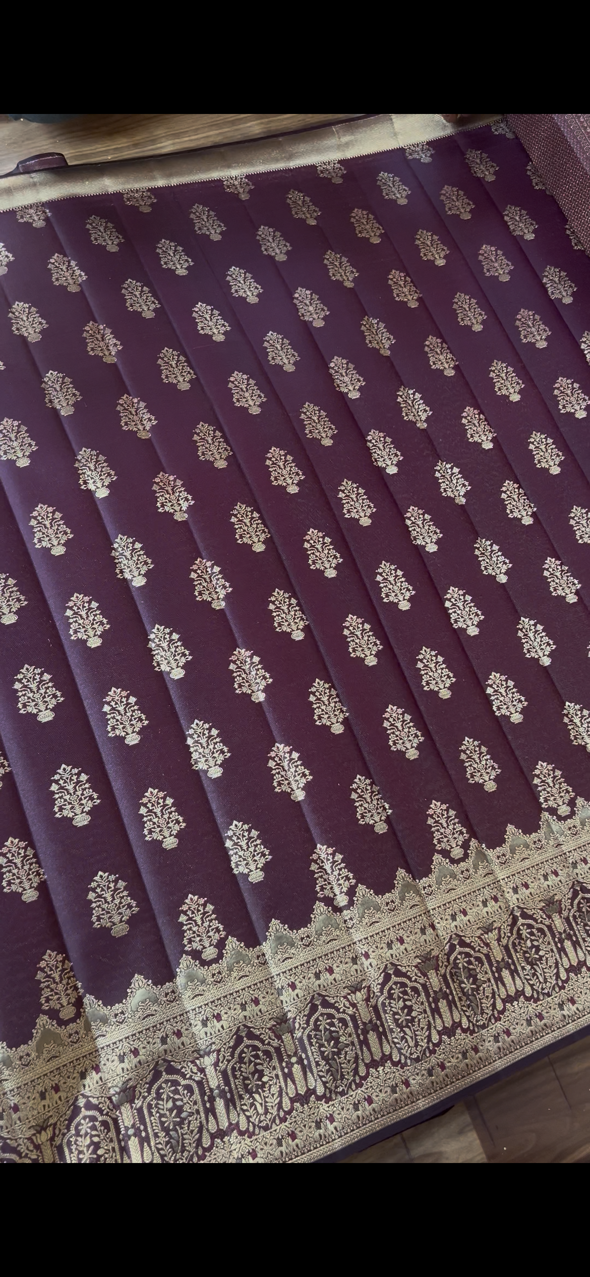 Snuff Color Banarasi Designer Kanchipattu Silk Saree with 1 Gram Gold Zari