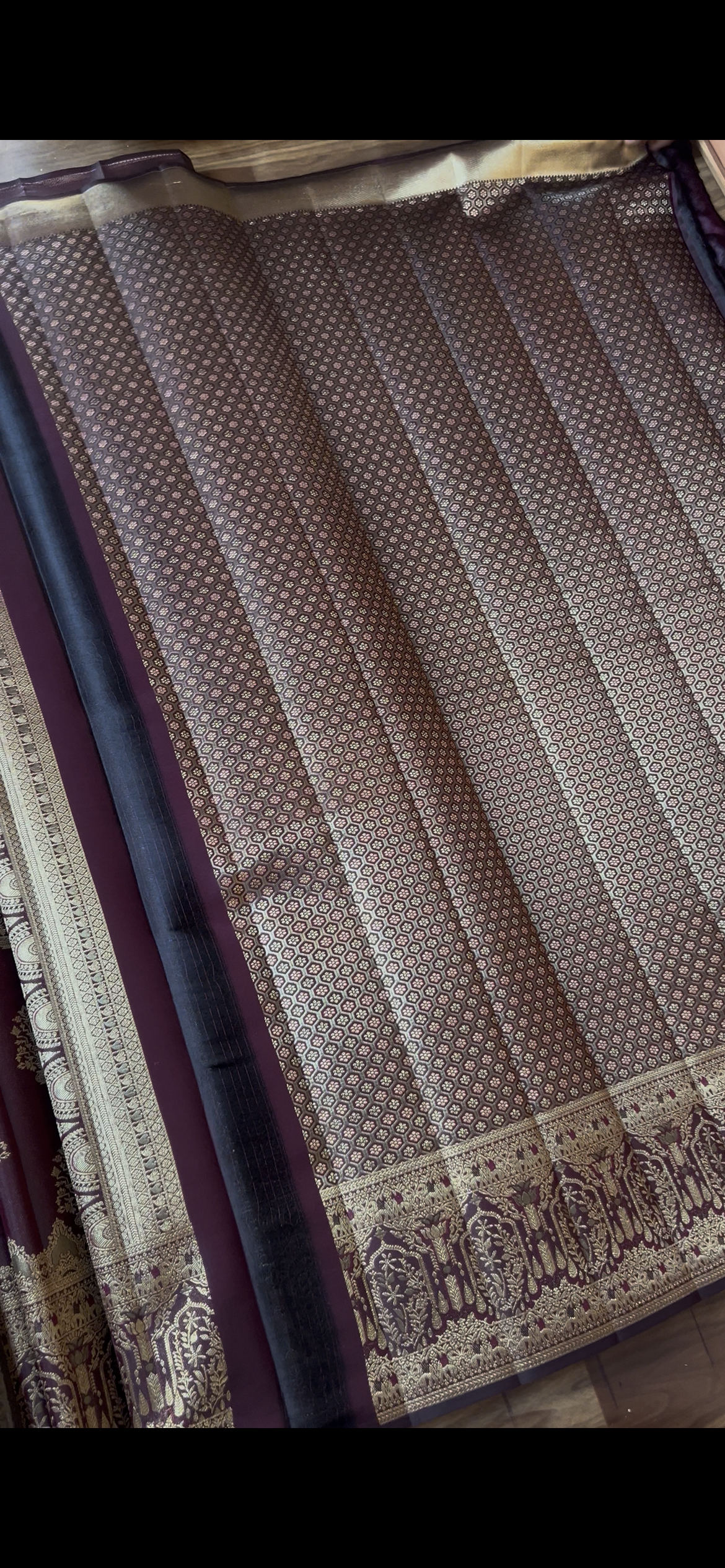 Snuff Color Banarasi Designer Kanchipattu Silk Saree with 1 Gram Gold Zari