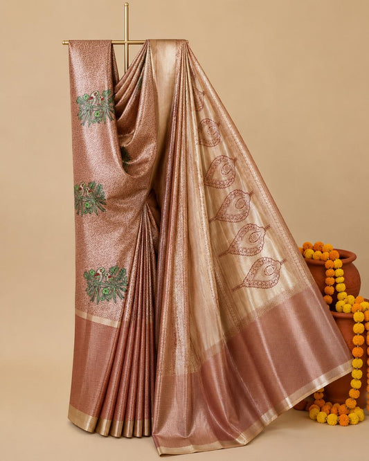 Meenakari Weave Saree Inspired by Royal Indian Art