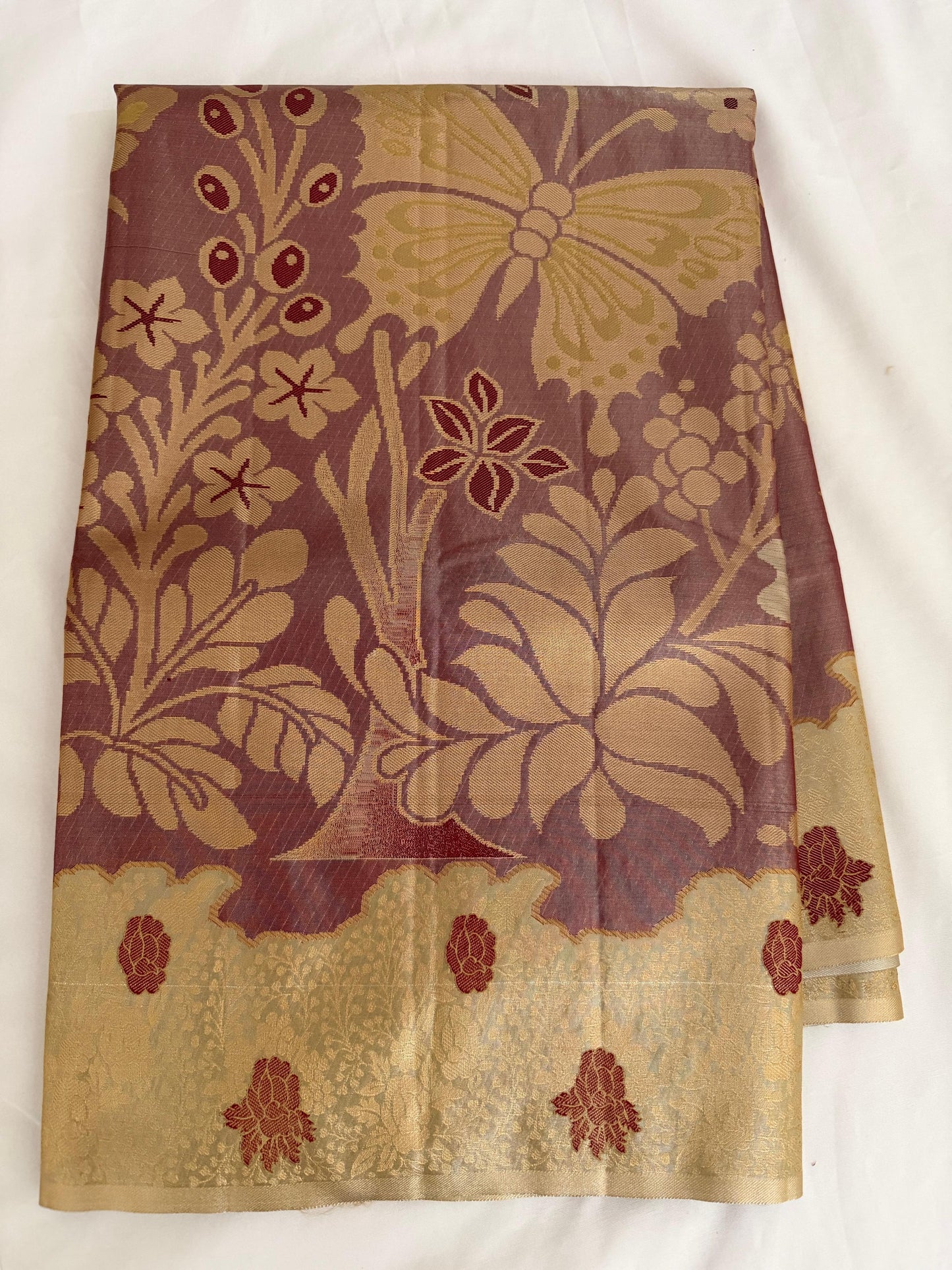 Meenakari Saree with Contemporary Ethnic Motifs