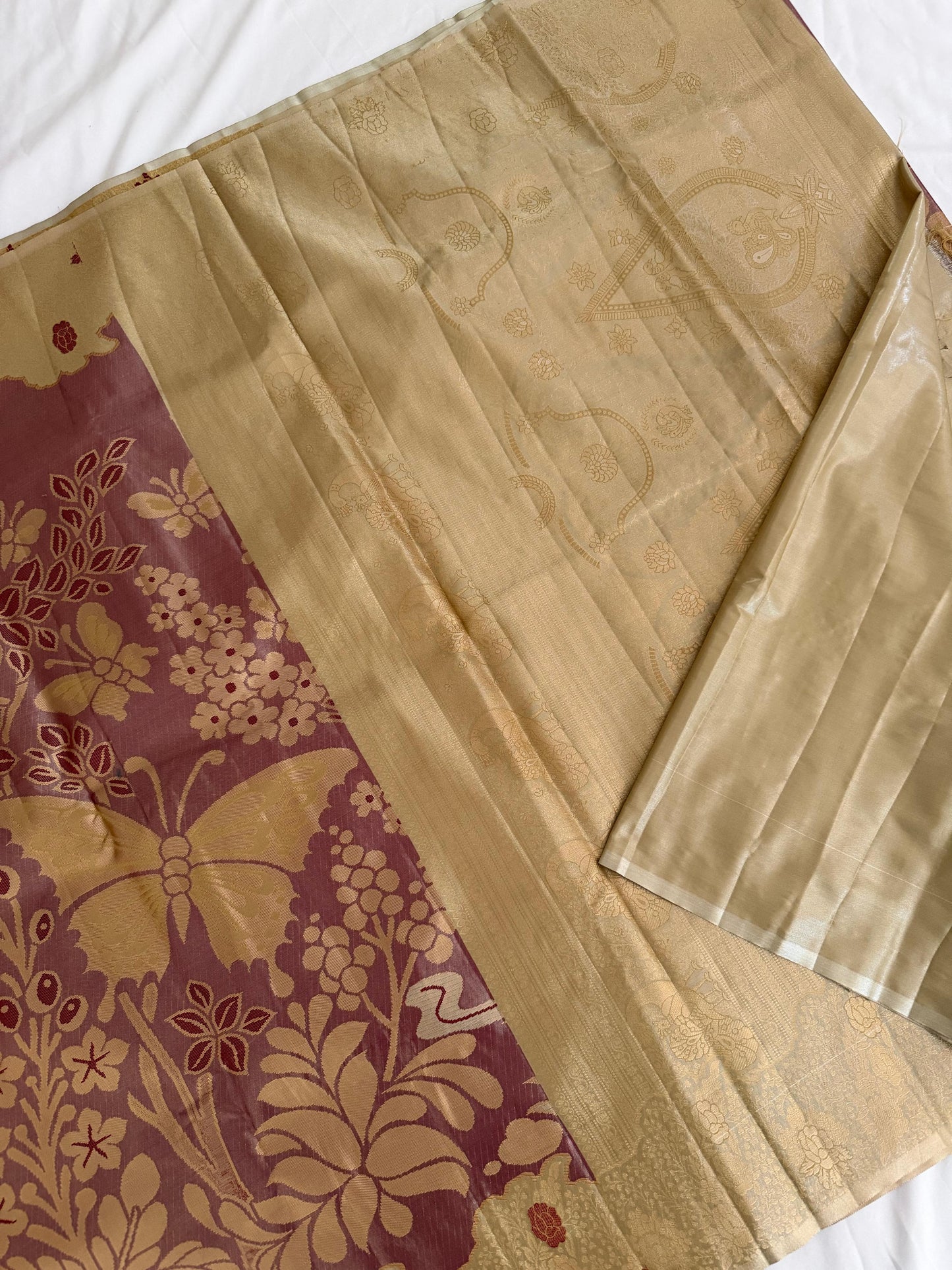Meenakari Saree with Contemporary Ethnic Motifs