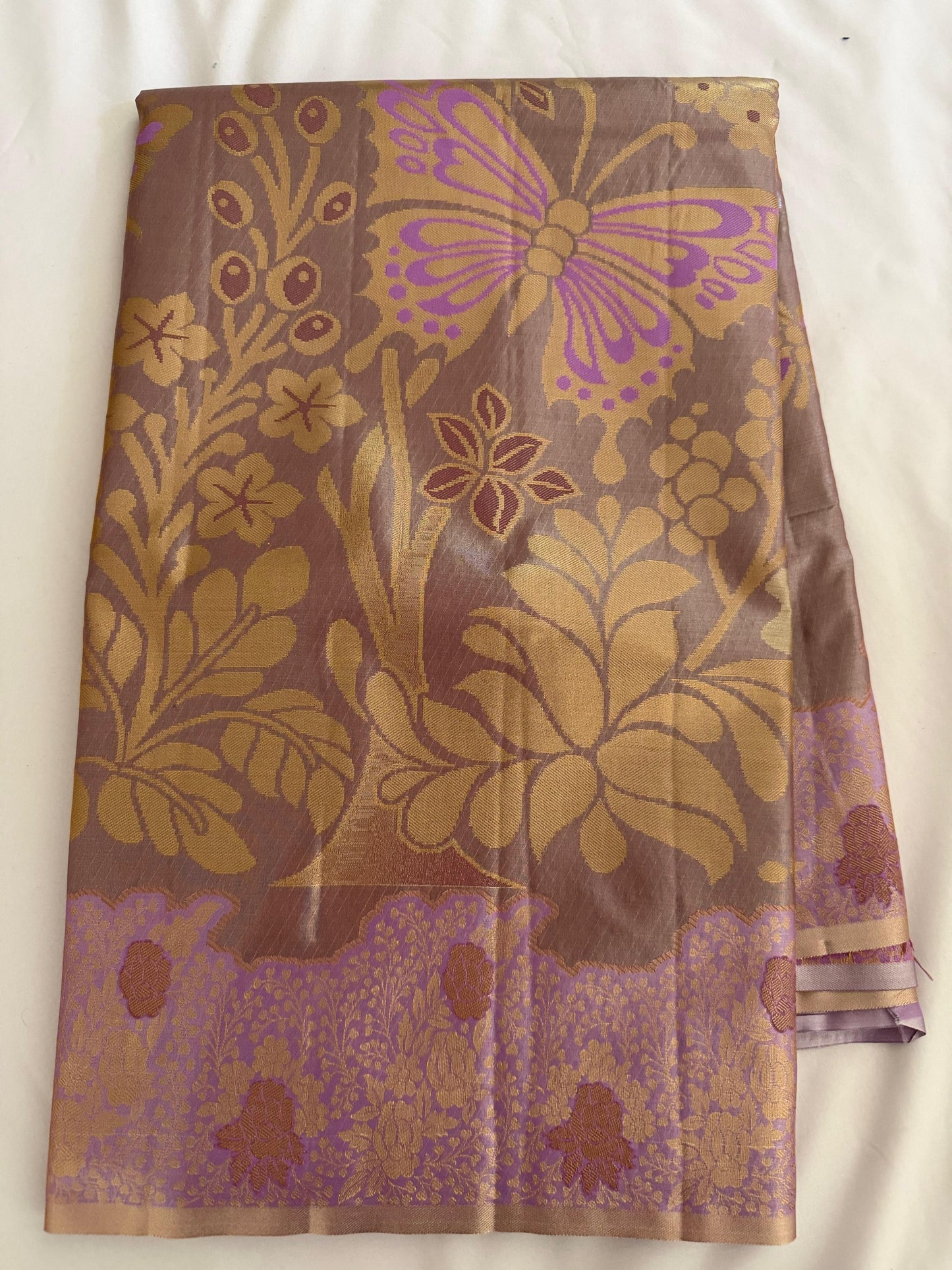 Meenakari Weave Saree with Artistic Pallu