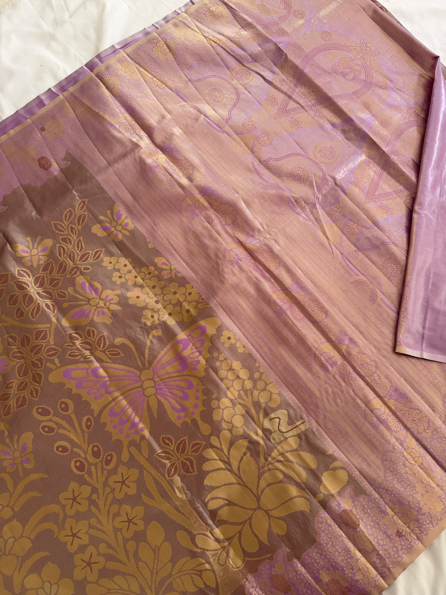 Meenakari Weave Saree with Artistic Pallu