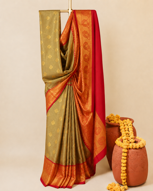 Semi kanchipuram vintage collections premium quality